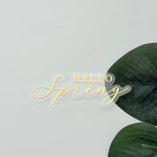 FOILED Die Cut - Hello Spring