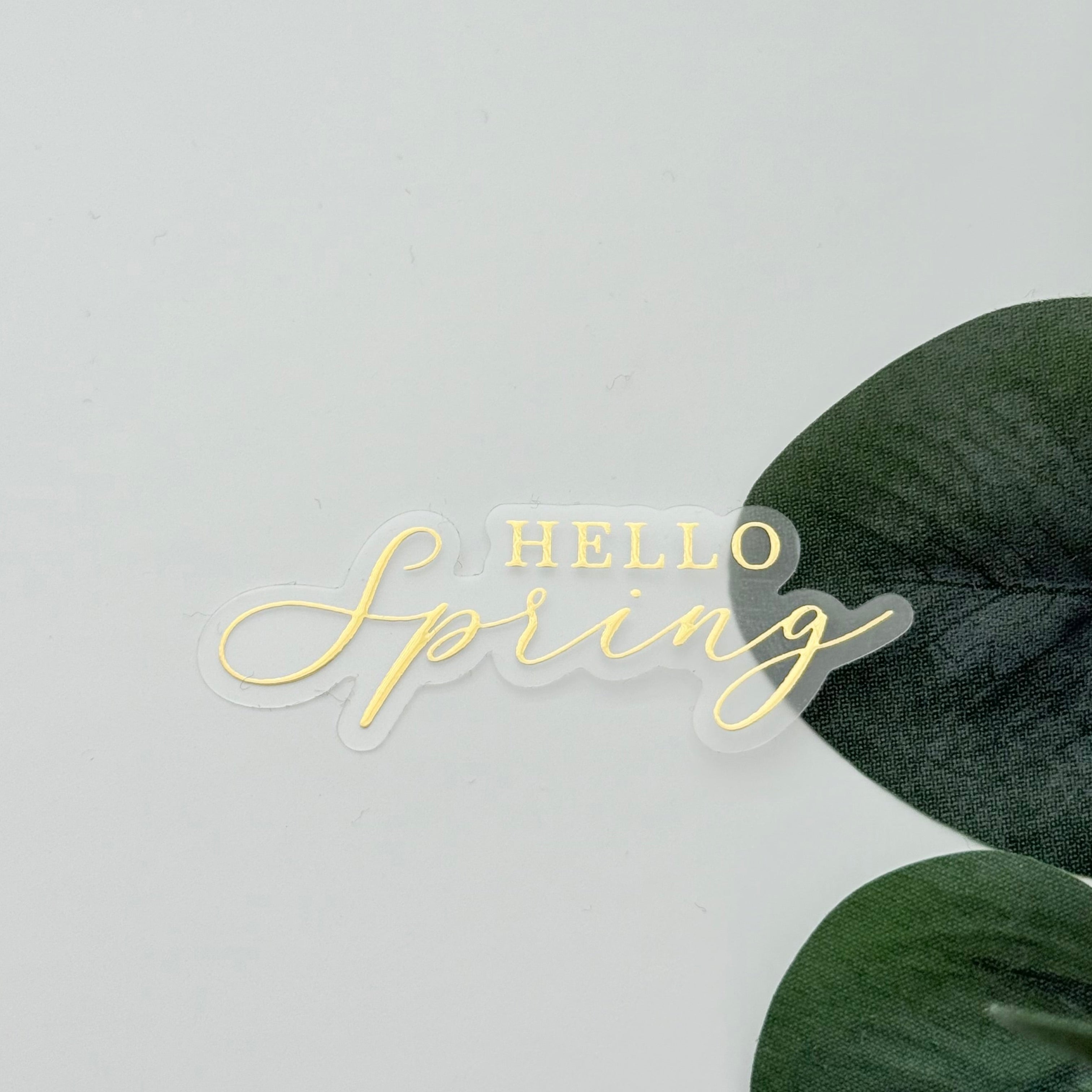 FOILED Die Cut - Hello Spring