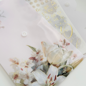 Audrey - Foiled Floral Storage Folder