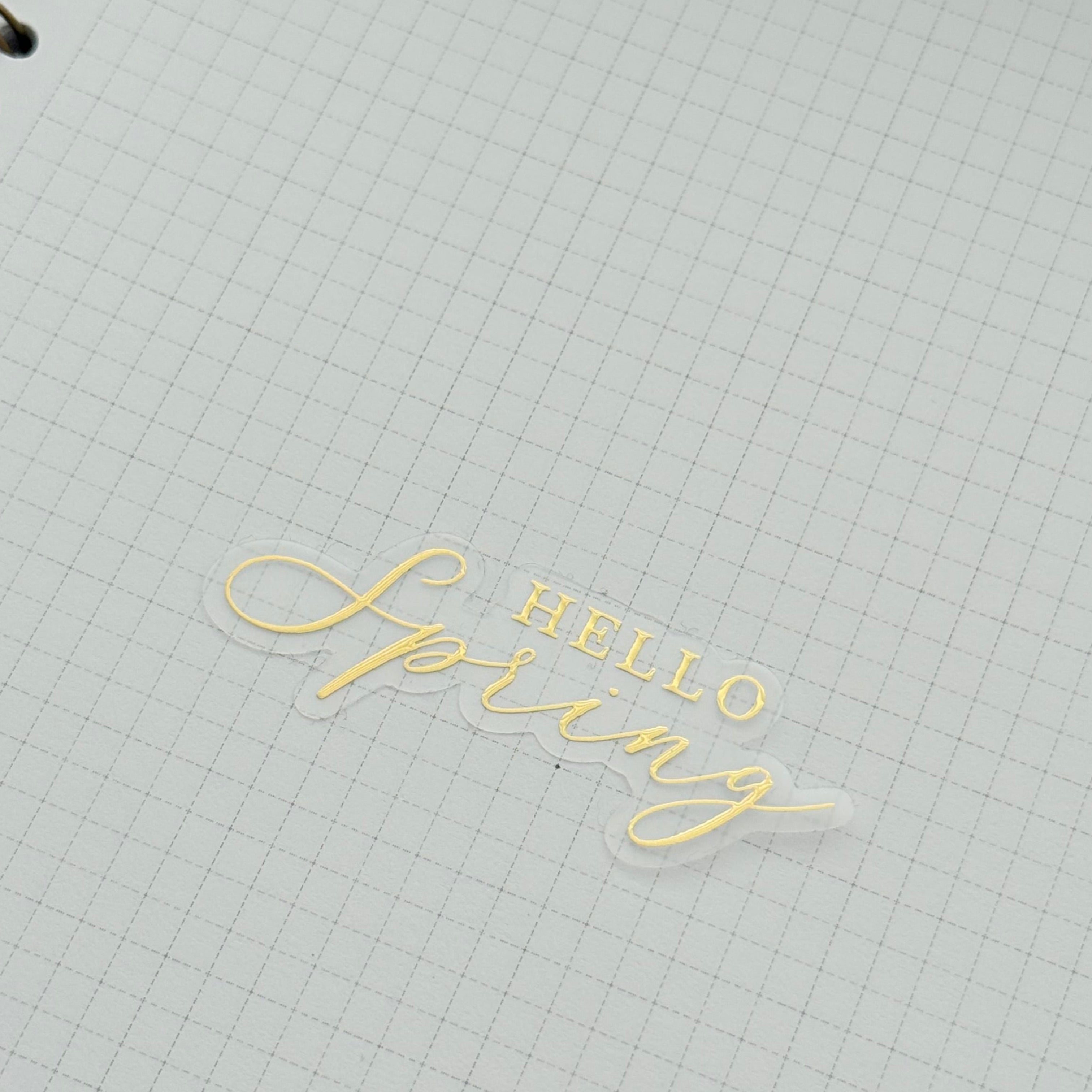 FOILED Die Cut - Hello Spring