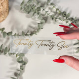 Metal Sticker Transfer - Gold