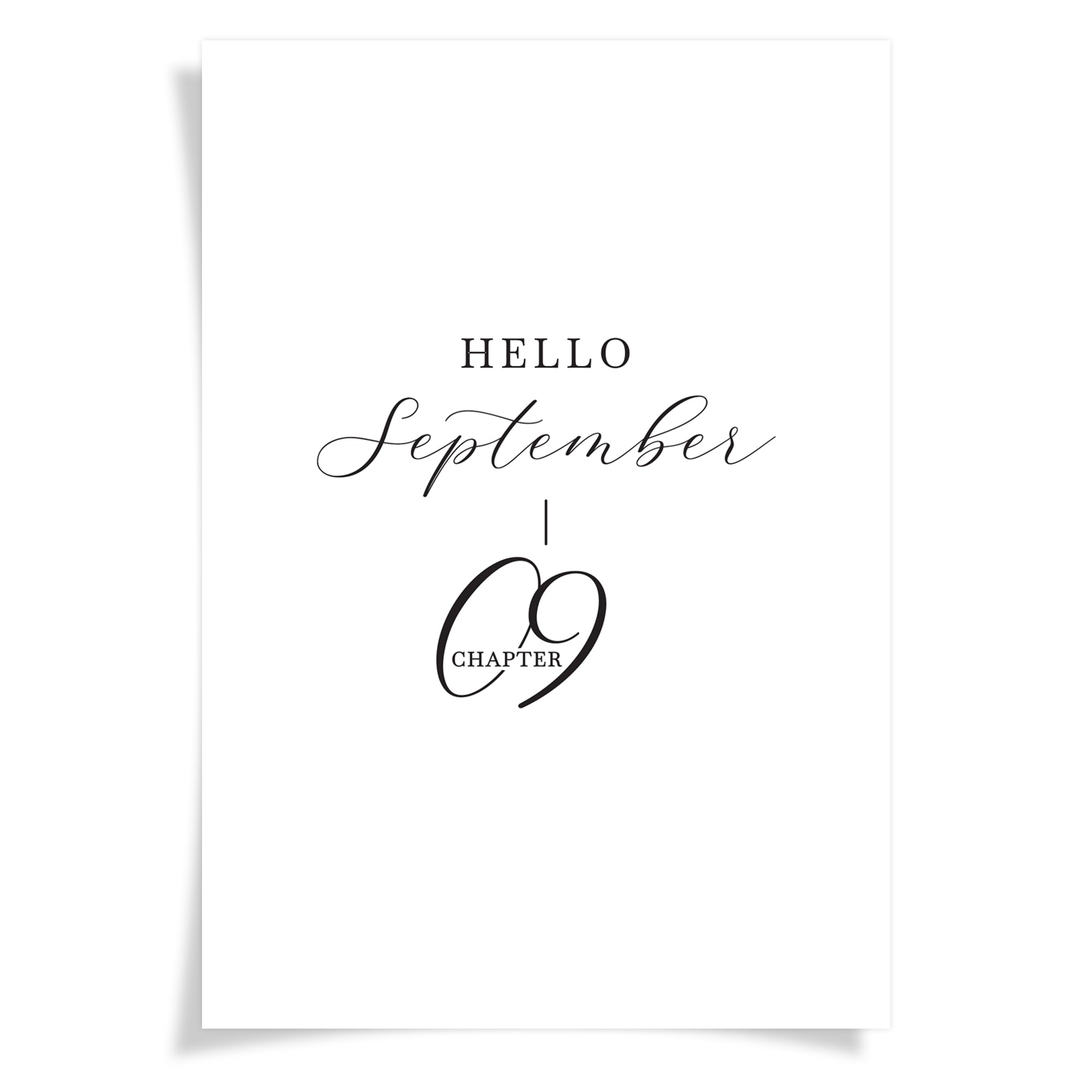 Hello September _ Chapter 9 | Foiled Vellum HALF LETTER - Farmhouse Fall