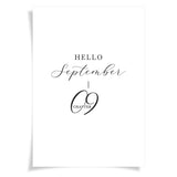 Hello September _ Chapter 9 | Foiled Vellum HALF LETTER - Farmhouse Fall