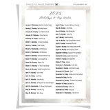 Aufkleber für Feiertage in Großbritannien 2025 | Neutral