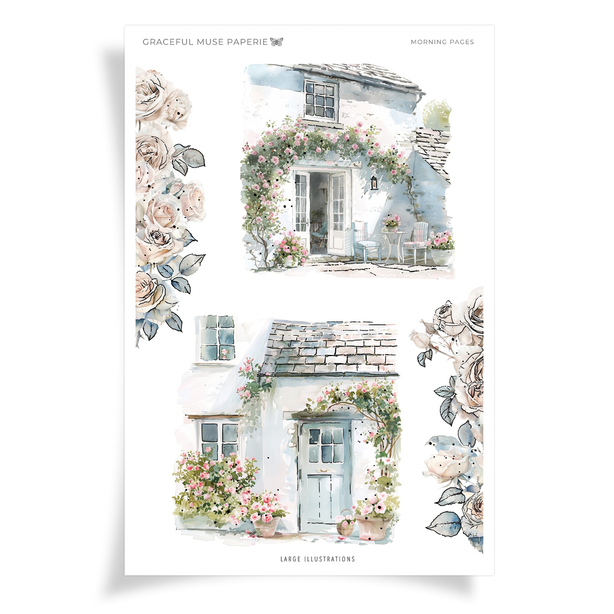 Large Illustrations  - Morning Pages - FOILED