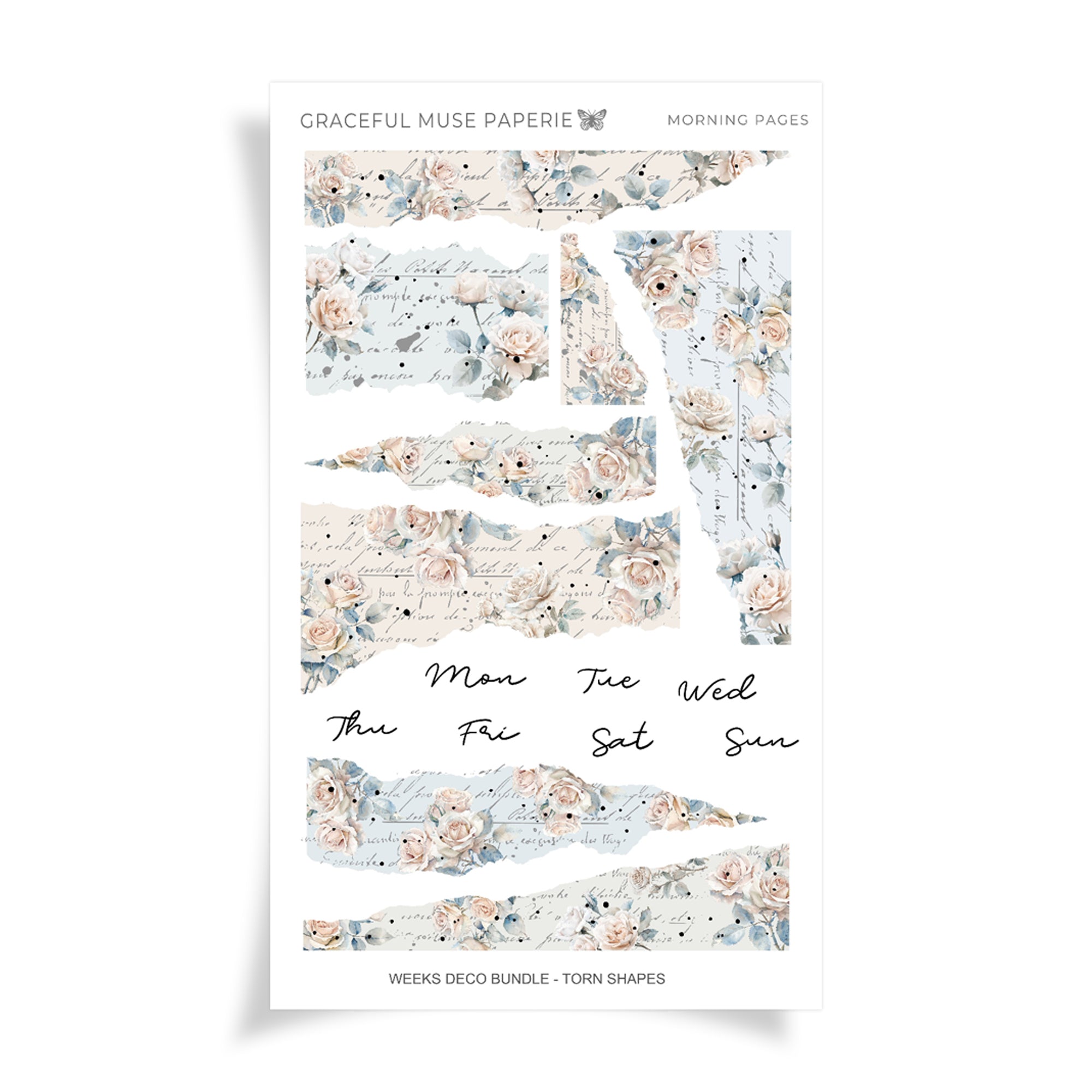 Morning Pages | WEEKS Torn Shapes - FOILED