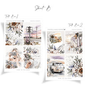 Chasing Sunsets | FOILED Hobonichi Cousin Weekly Sticker Kit