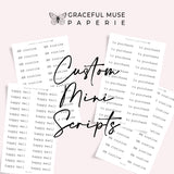 CUSTOM REQUEST | Mini Scripts | Classic Font