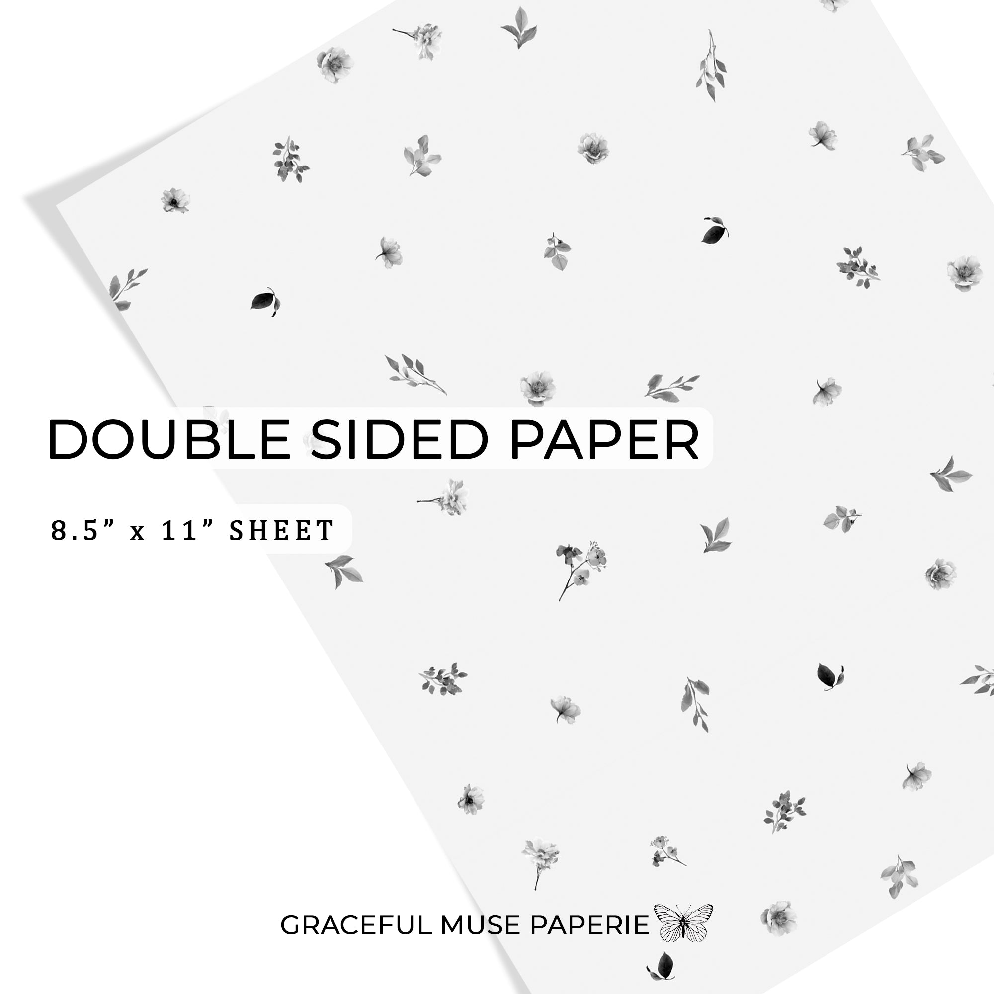 Winter Garden - FOILED Double Sided Paper