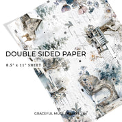 Winter Garden - FOILED Double Sided Paper