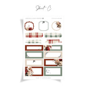 The Night Before | FOILED Hobonichi Cousin Weekly Sticker Kit