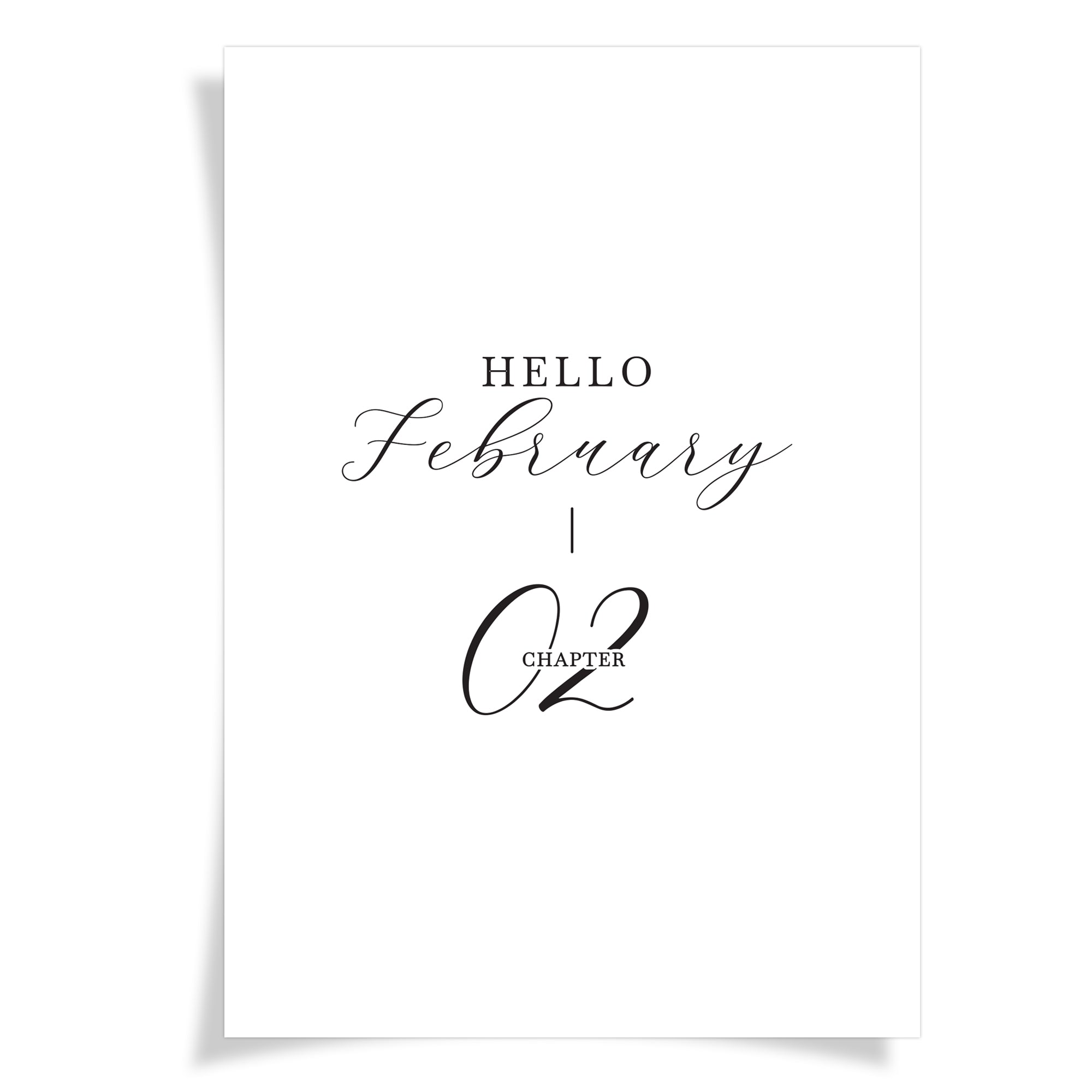 Hello February _ Chapter 2 | Foiled Vellum HALF LETTER - A Little Self Love