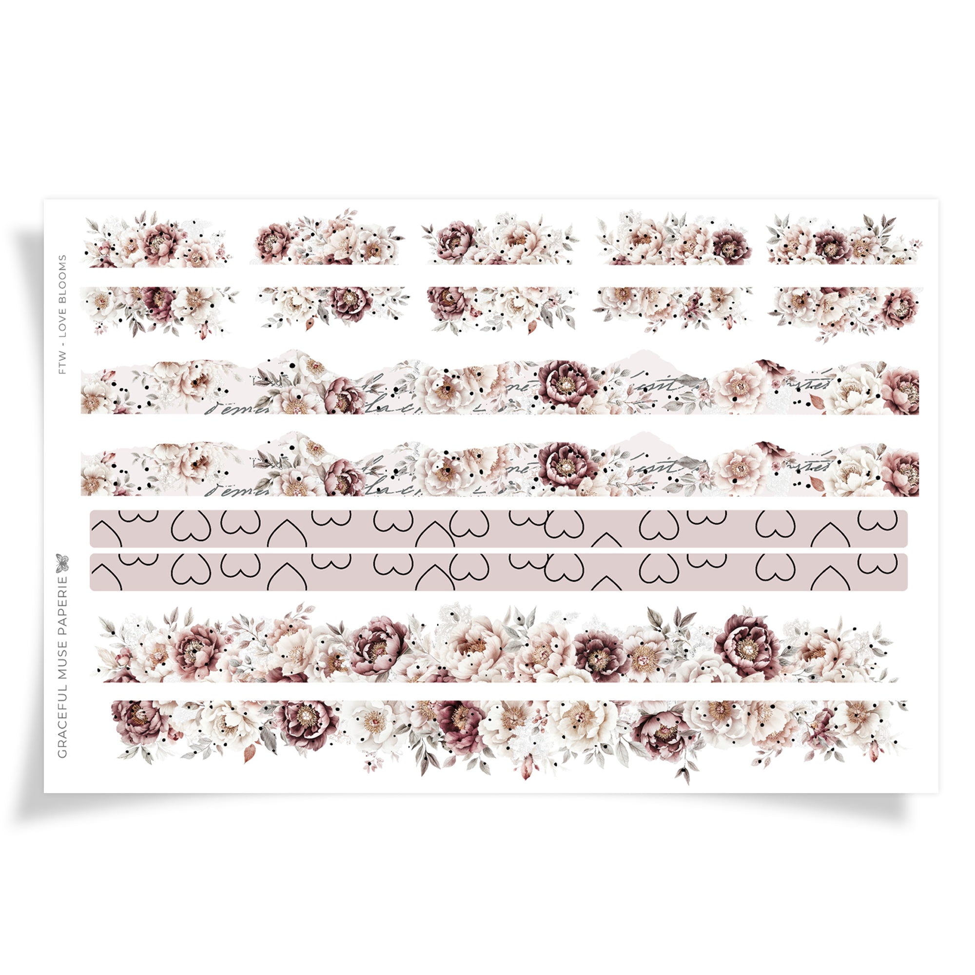 Love Blooms | Washi Add On - FOILED