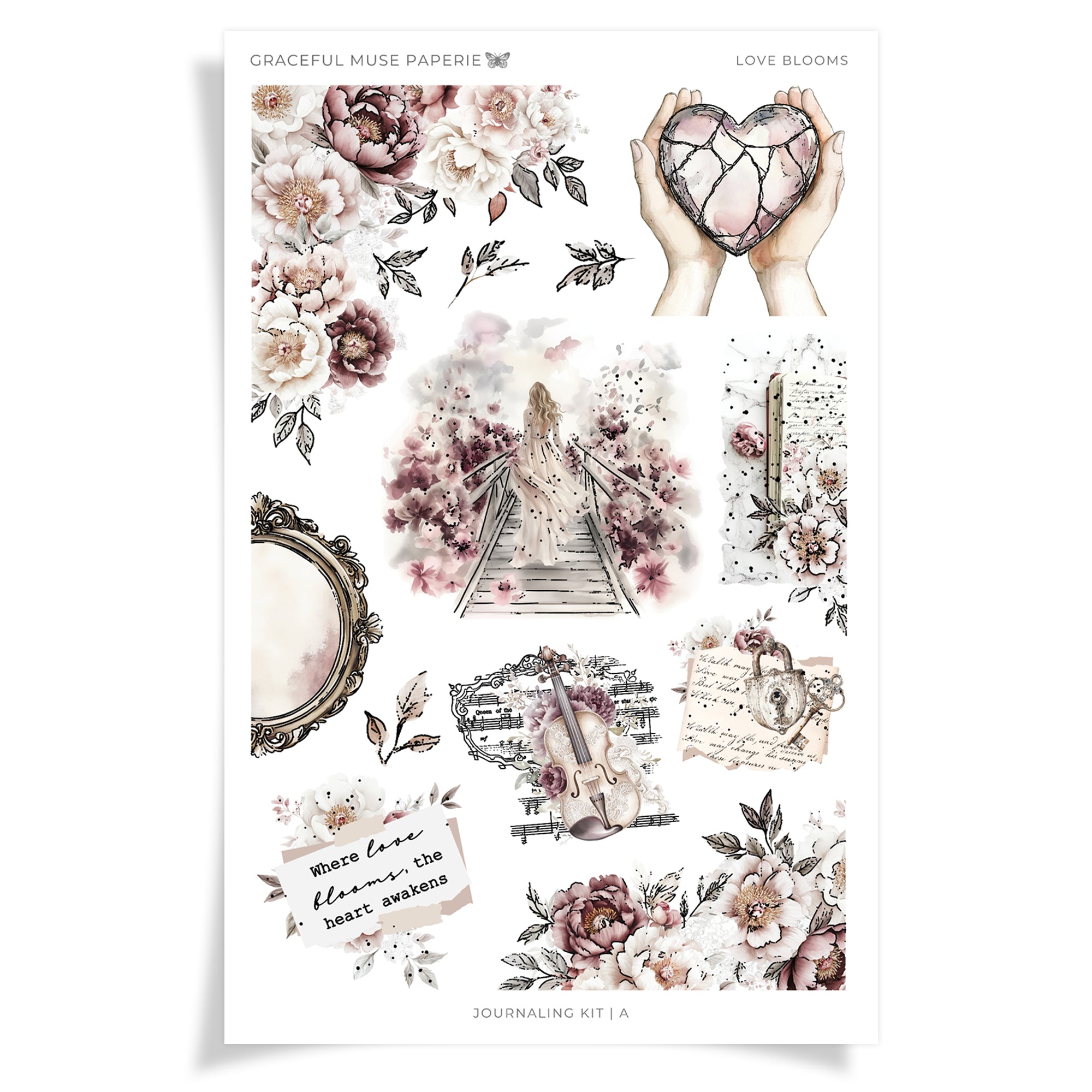 Love Blooms | FOILED Journaling Kit