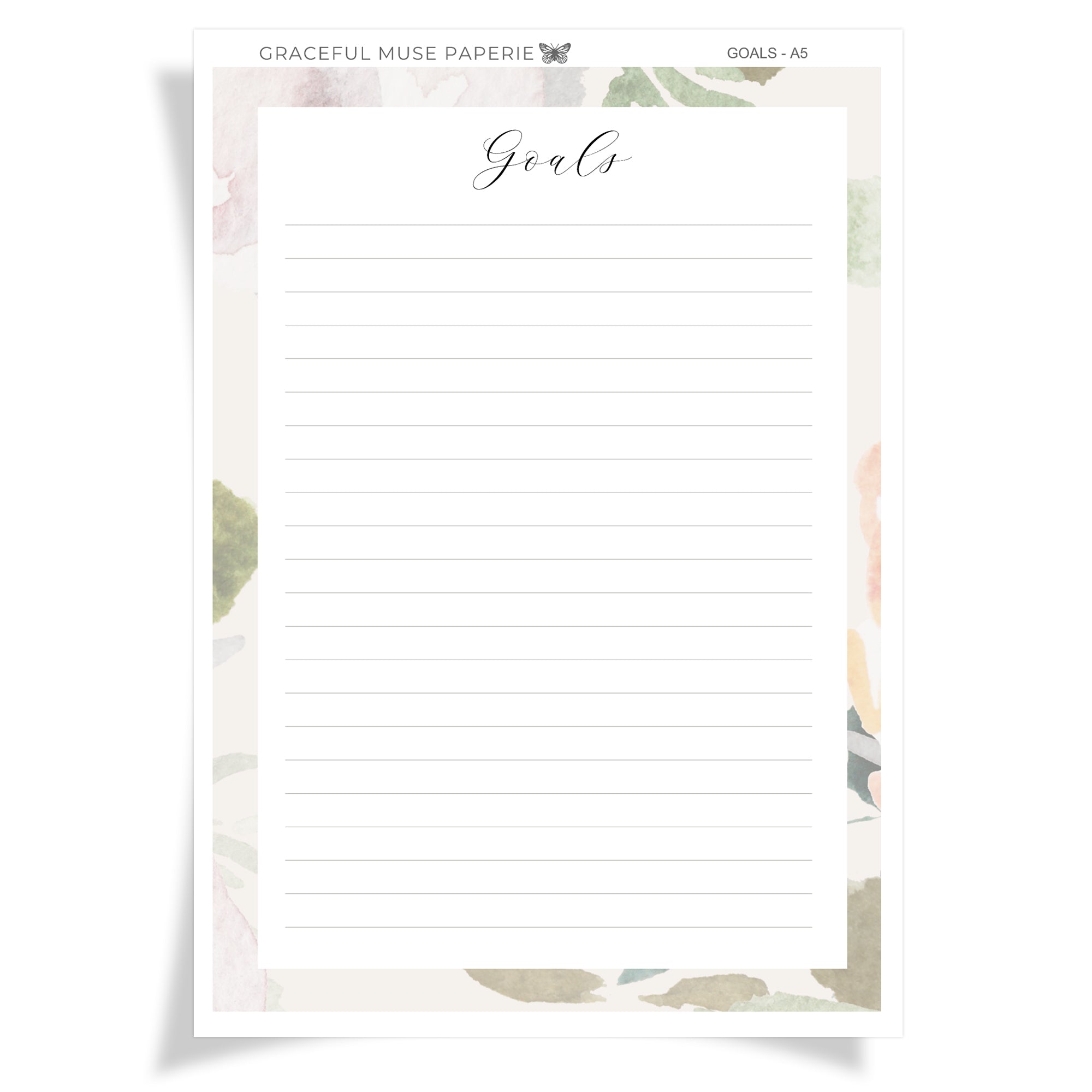 Ziele einfügen Aufkleber | Floral Burst