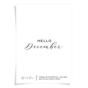 Hello Months - Foiled Vellum HALF LETTER - FULL YEAR BUNDLE