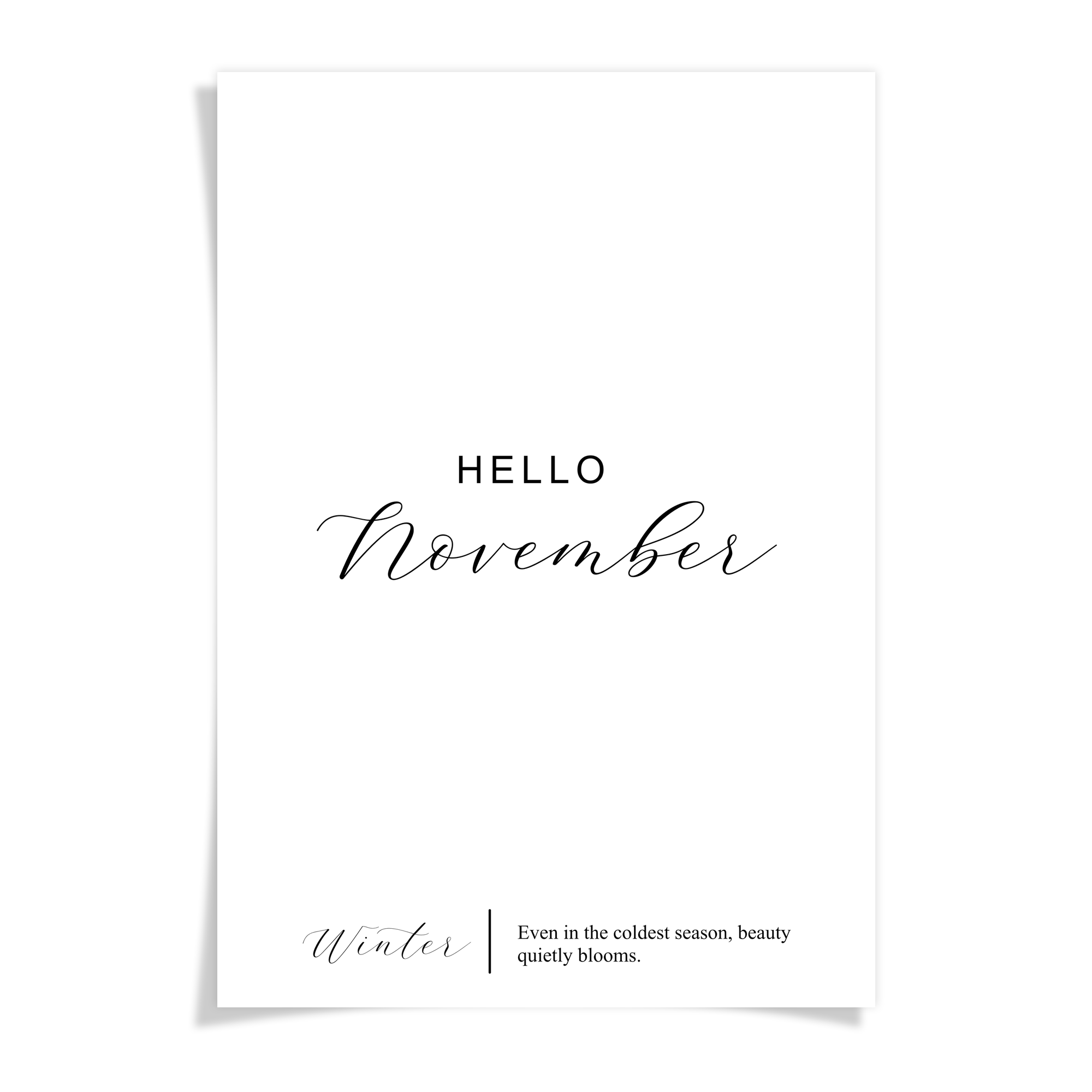Hello Months - Foiled Vellum HALF LETTER - FULL YEAR BUNDLE