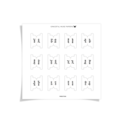Durable Plastic Planner Tabs - FROSTED