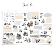 Winter Garden | FOILED Hobonichi Cousin Weekly Sticker Kit