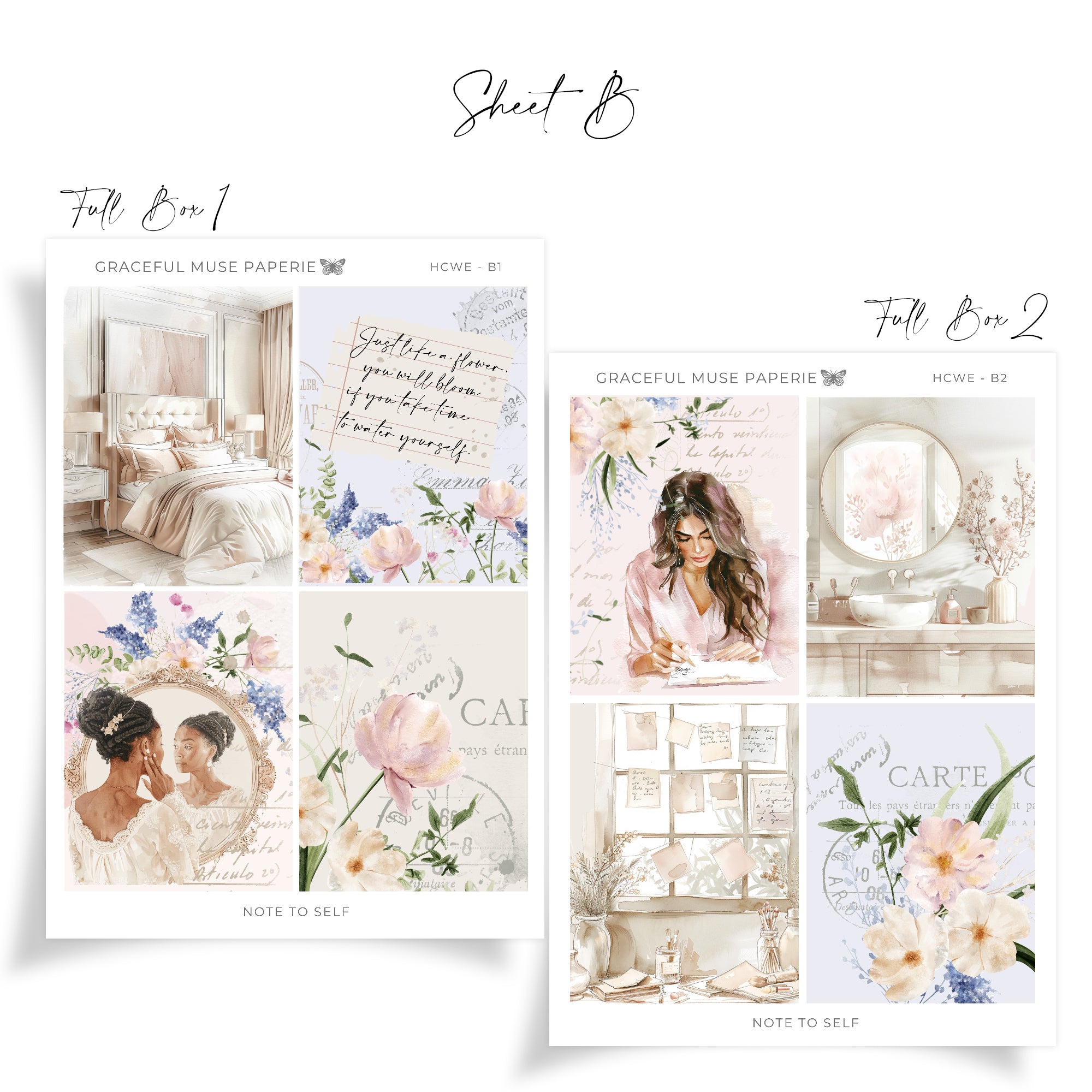 Huomautus itselle | Hobonichi Cousin Weekly -tarrasarja