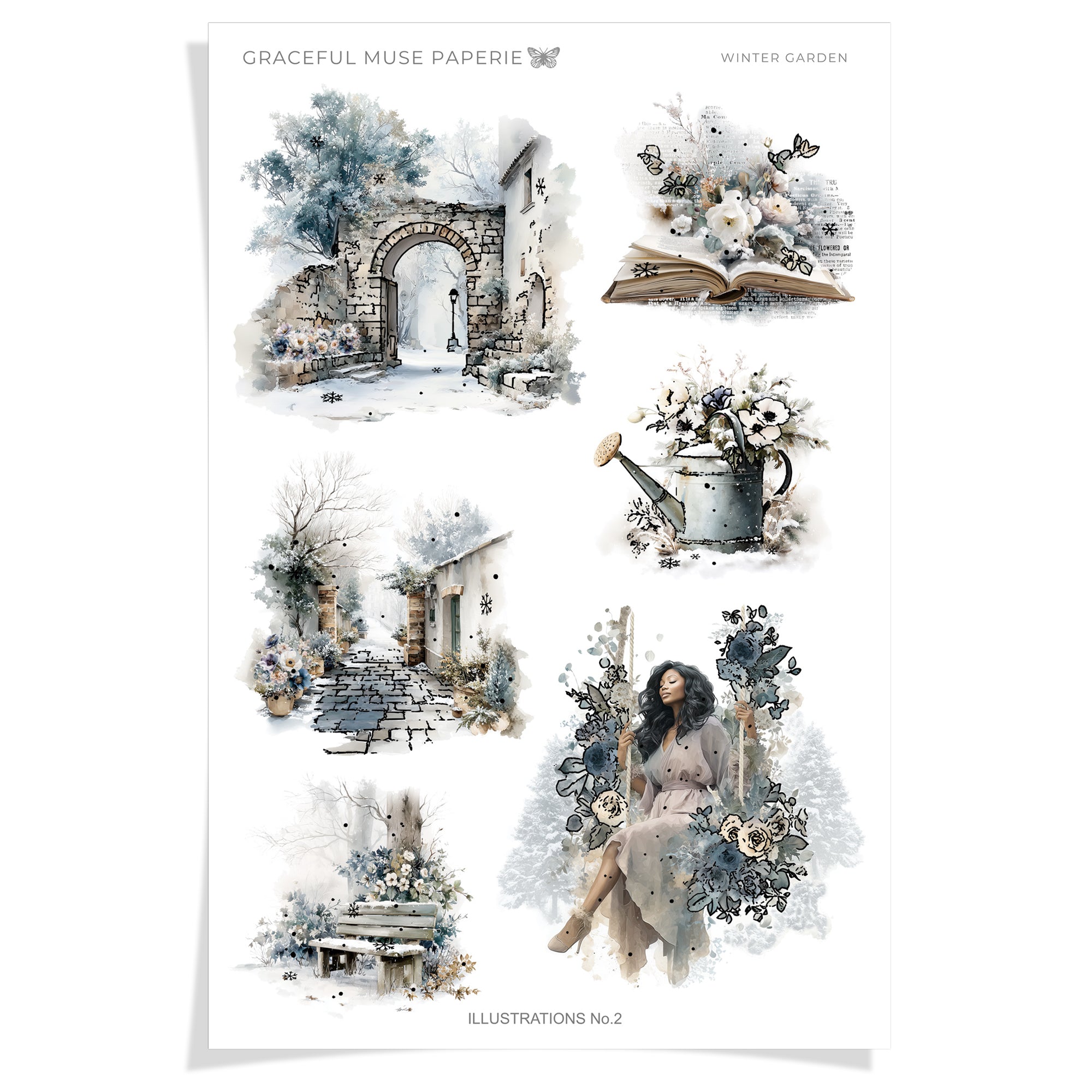 Illustrations 2 - Winter Garden - FOILED