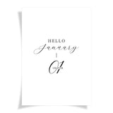 Hello January _ Chapter 1 | Foiled Vellum HALF LETTER