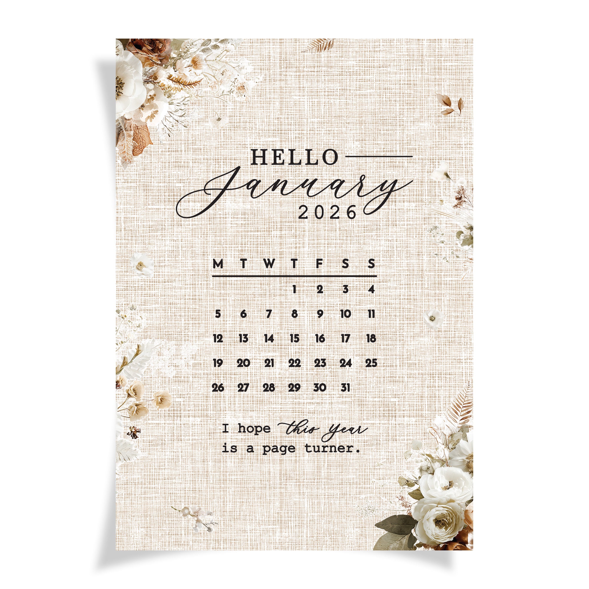 Turning The Page  - Journaling Card