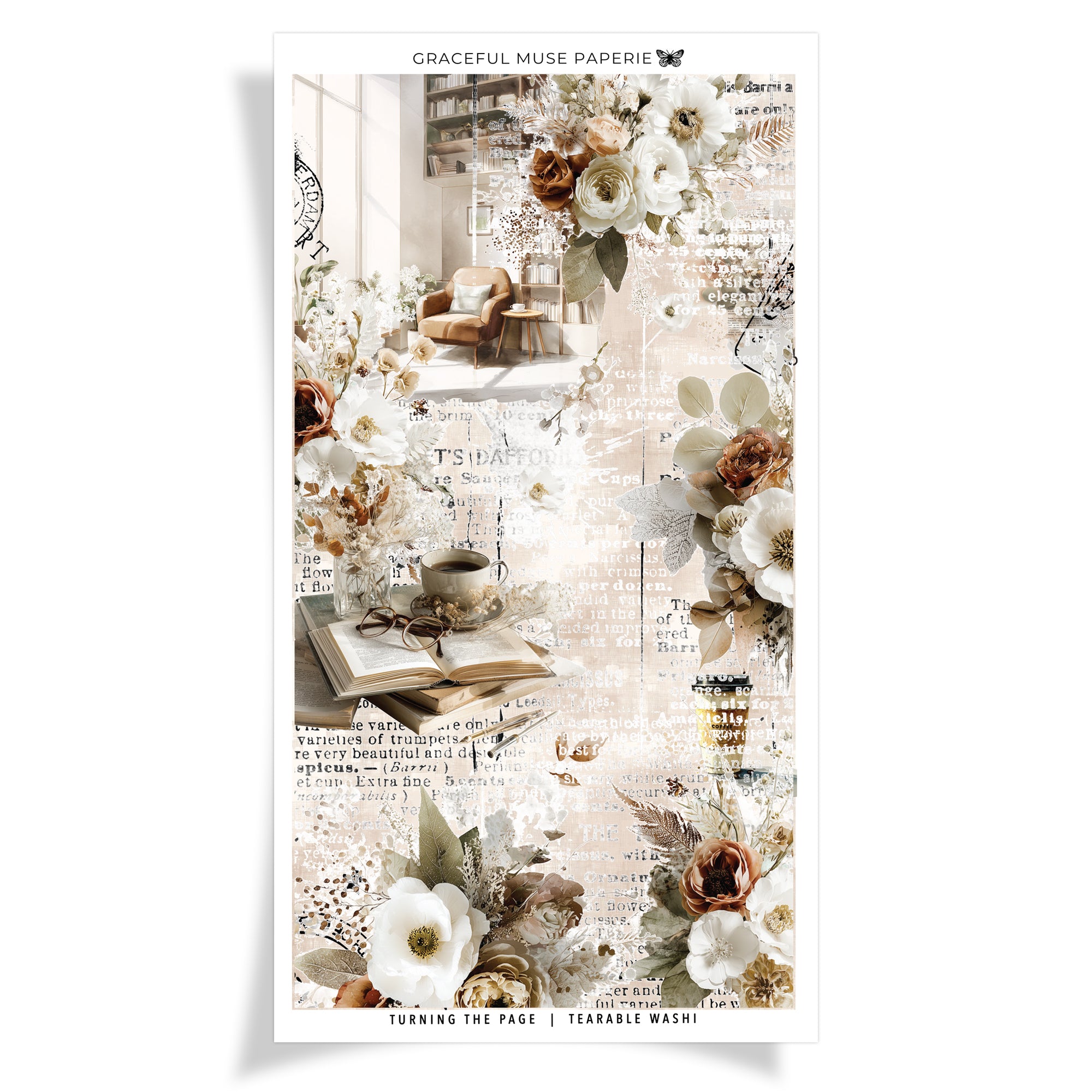 Tearable Washi - Turning The Page