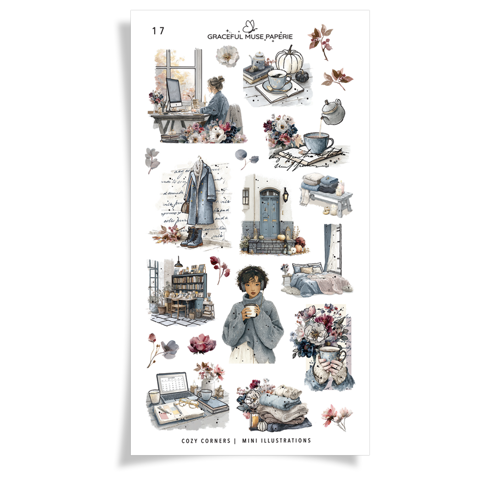 Mini Illustrations - Cozy Corners