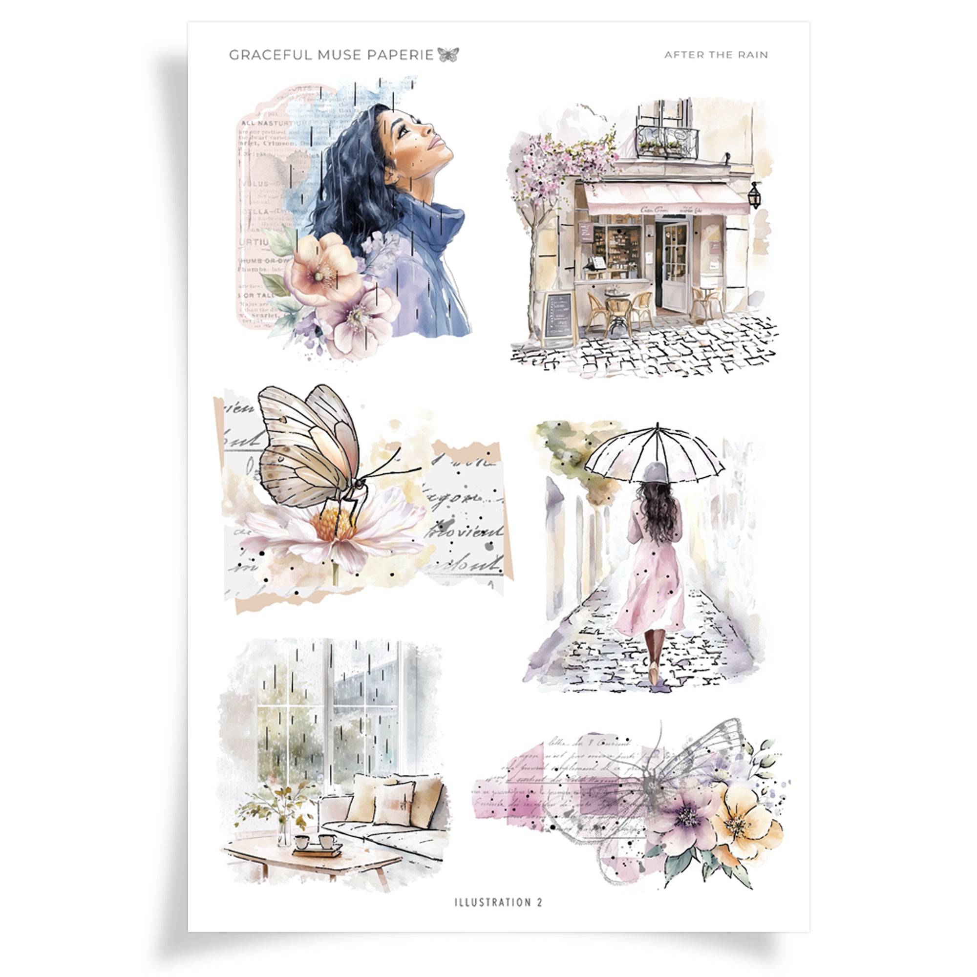 Illustrations 2 - After The Rain - FOILED