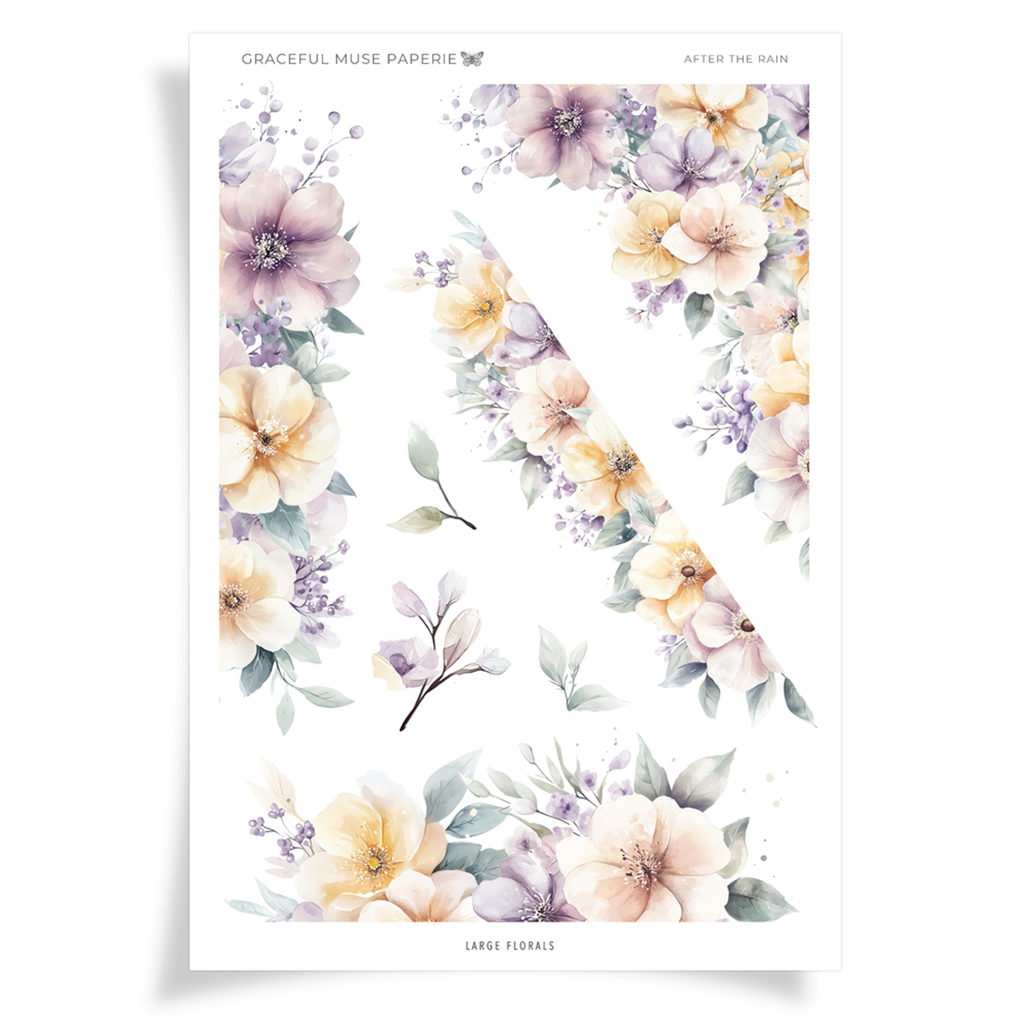 Große Blumen - Nach dem Regen