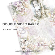 Cotton Tail Meadow - FOLIERTES doppelseitiges Papier
