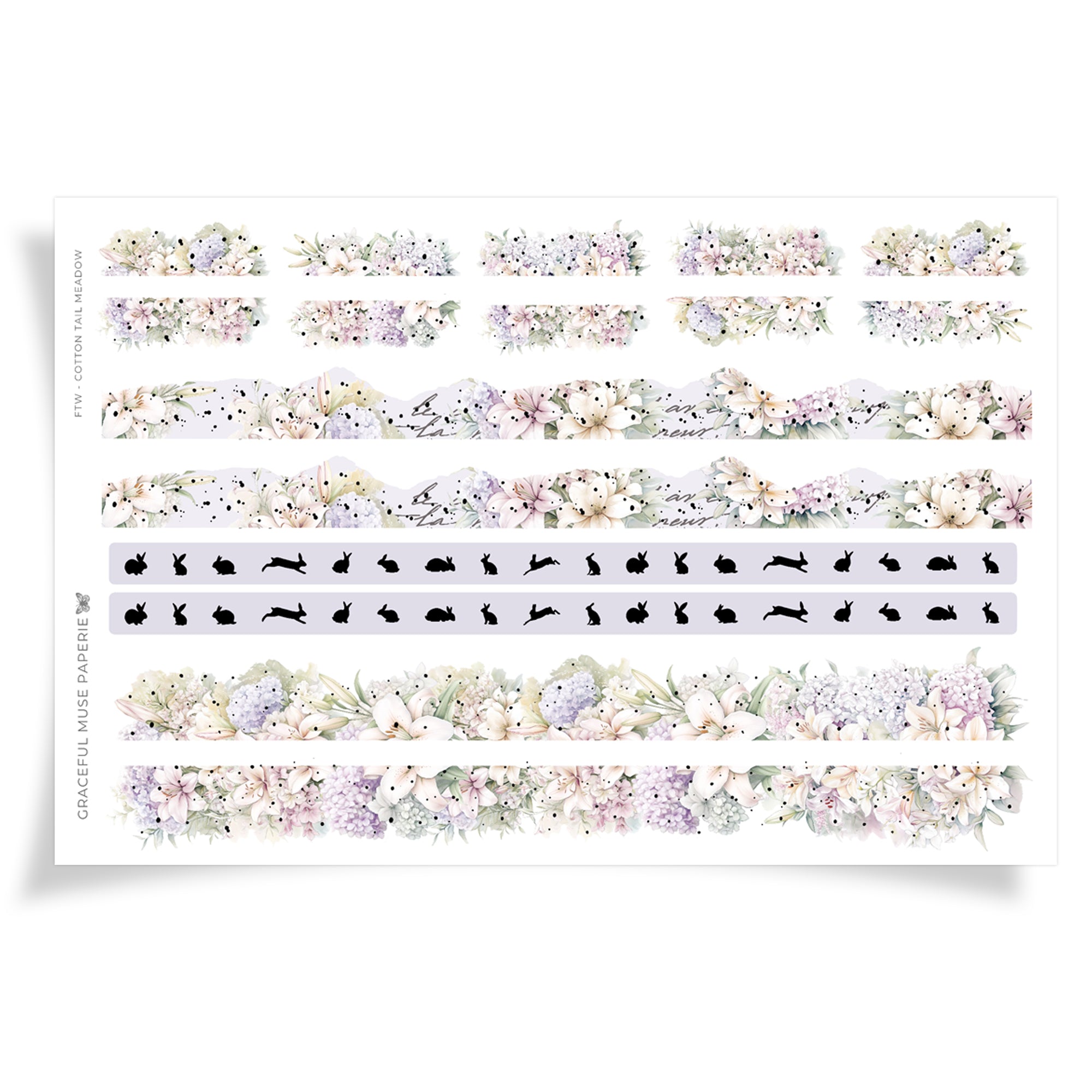 Washi Add On - Cotton Tail Meadow - FOILED