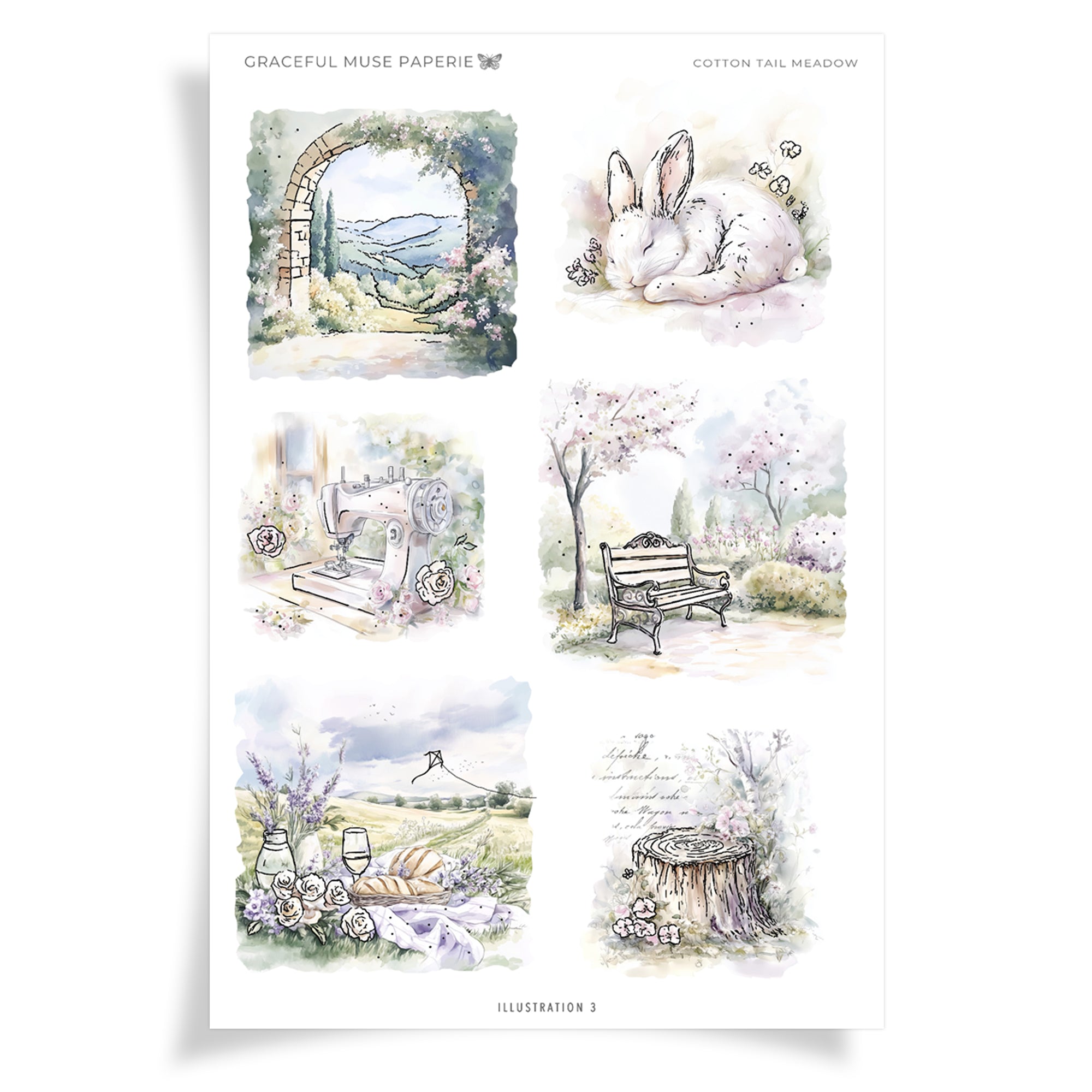Abbildungen 3 - Cotton Tail Meadow - FOLIE