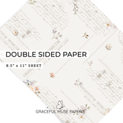 Endless Adventure- FOILED Double Sided Paper