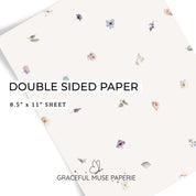 Santorini Sunset - FOILED Double Sided Paper