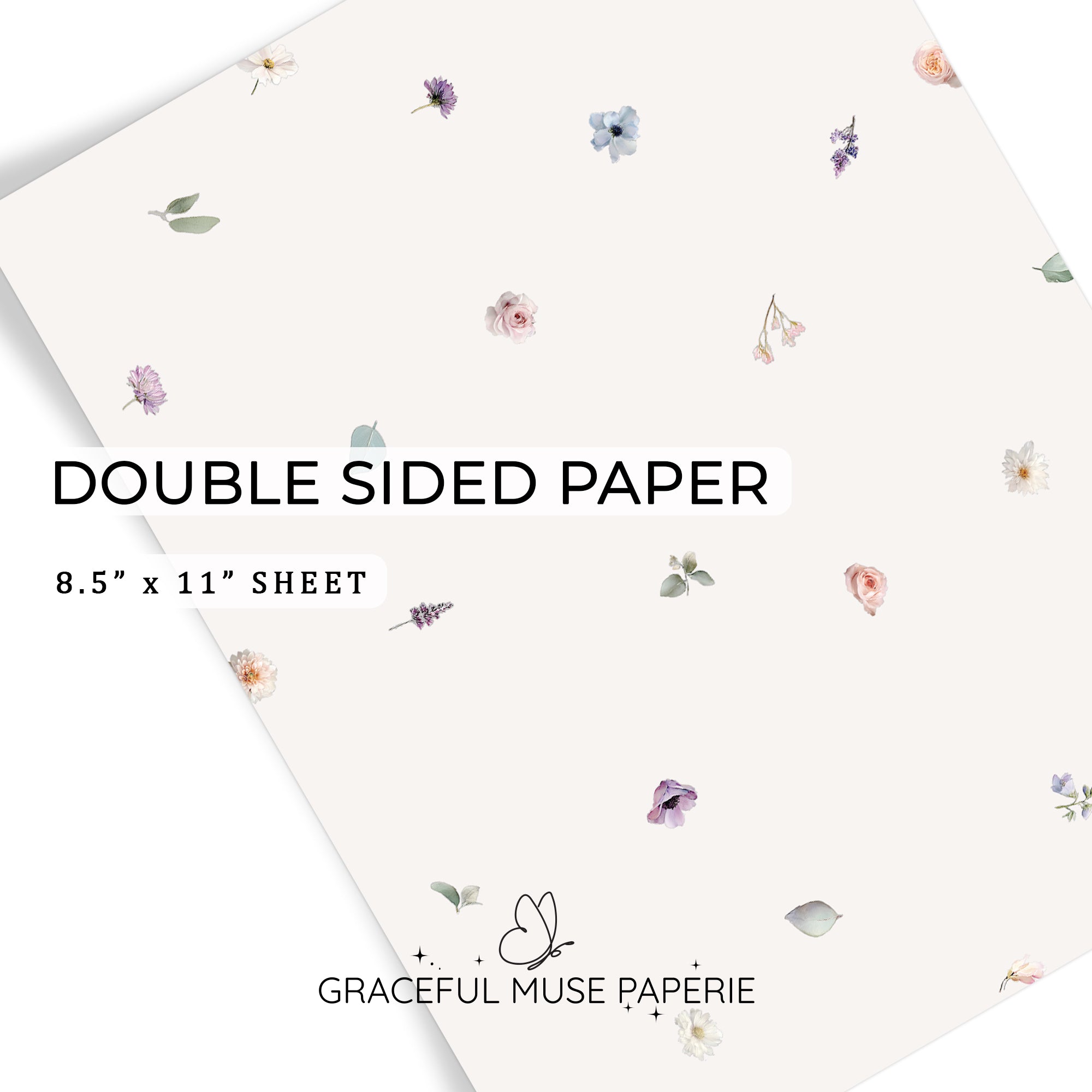 Santorini Sunset - FOILED Double Sided Paper