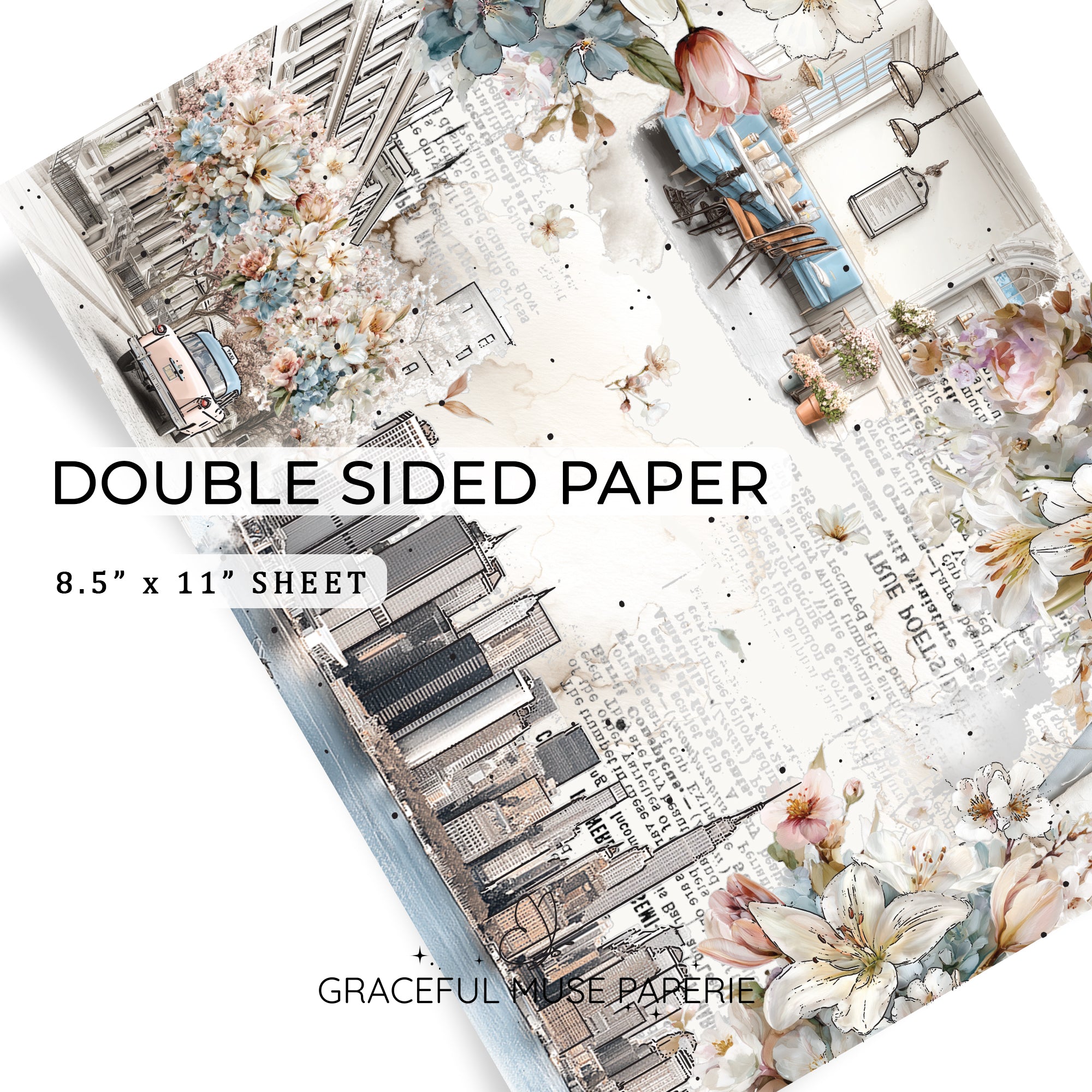 Audrey - FOILED Double Sided Paper