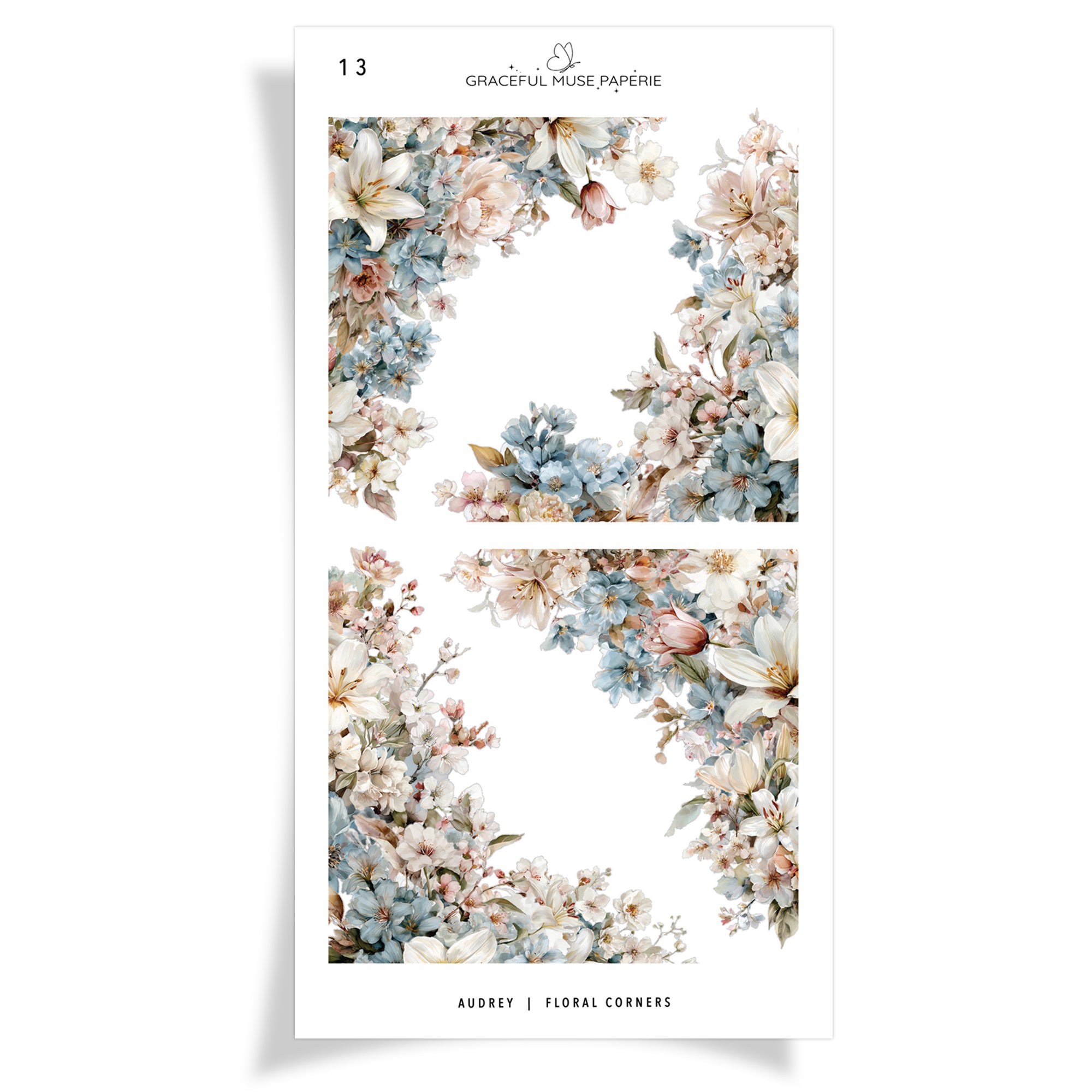 Floral Corners - Audrey