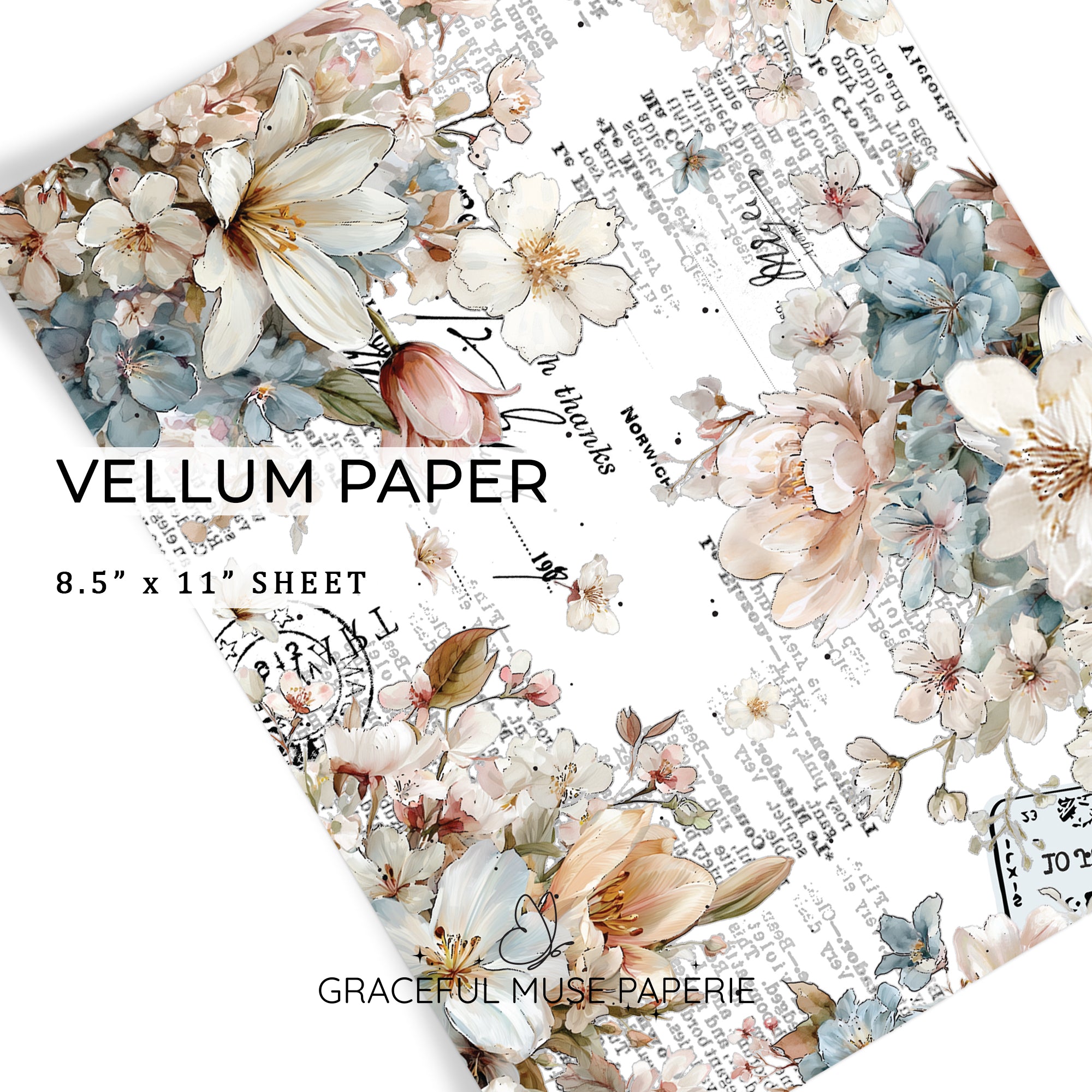 Audrey - Floral | Vellum