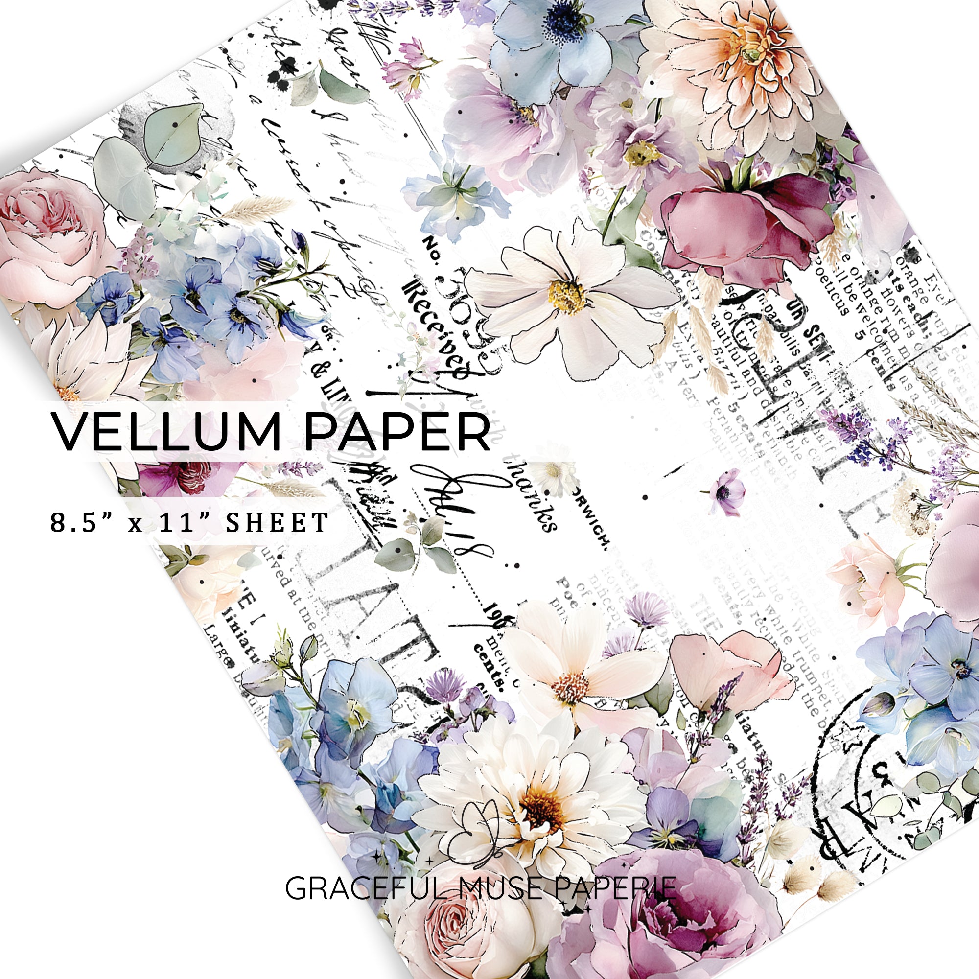 Santorini Sunset - Floral | Vellum