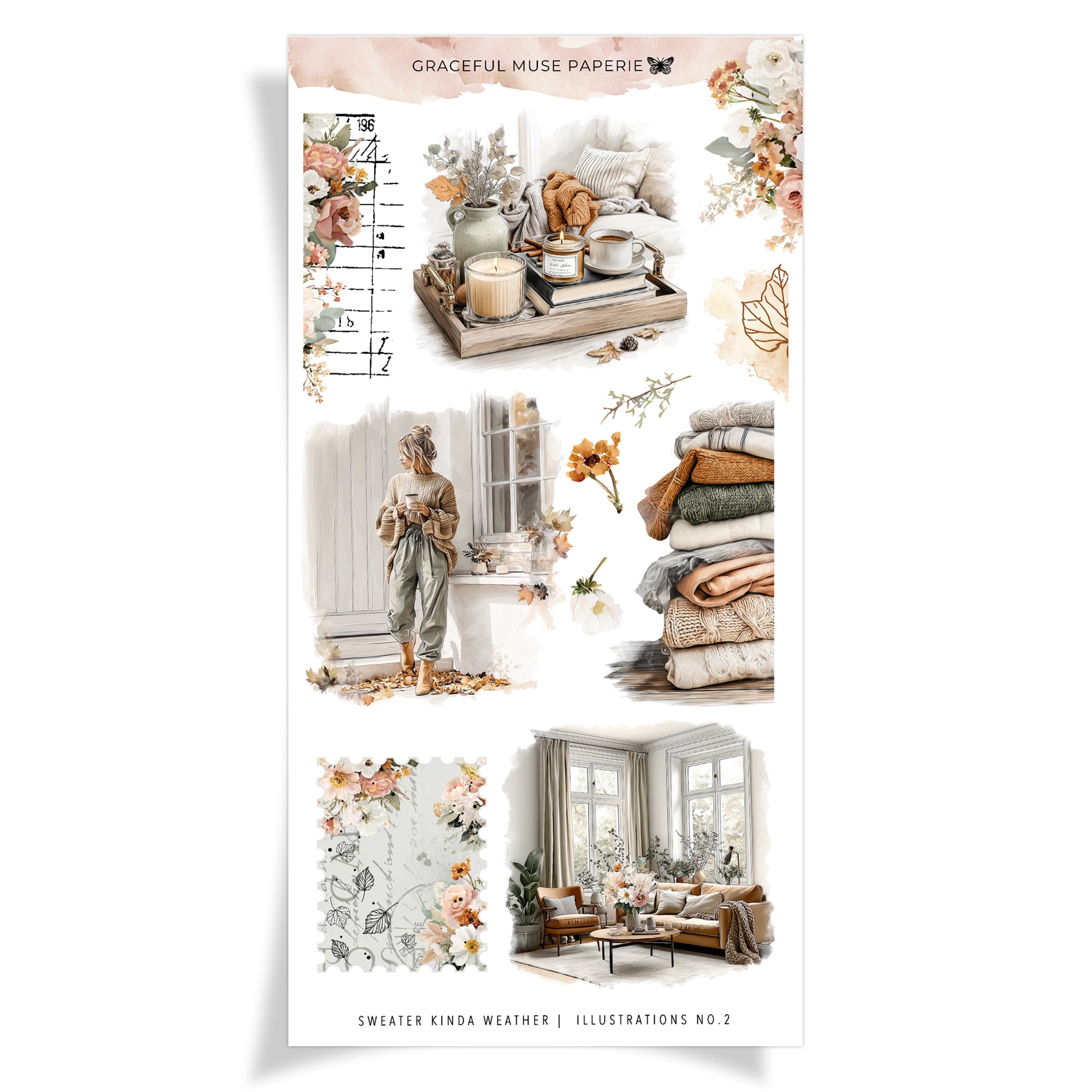 Illustrations 2 - Sweater Kinda Weather - FOILED