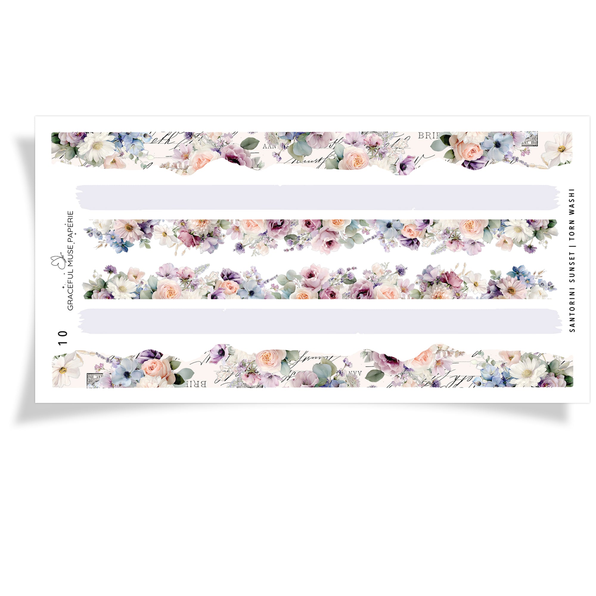 Torn Washi - Santorini Sunset