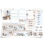 Tranquil Shores | FOILED Hobonichi Cousin Weekly Sticker Kit