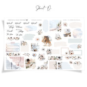 Tranquil Shores | FOILED Hobonichi Cousin Weekly Sticker Kit