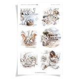 Illustrations 2 - Tranquil Shores - FOILED