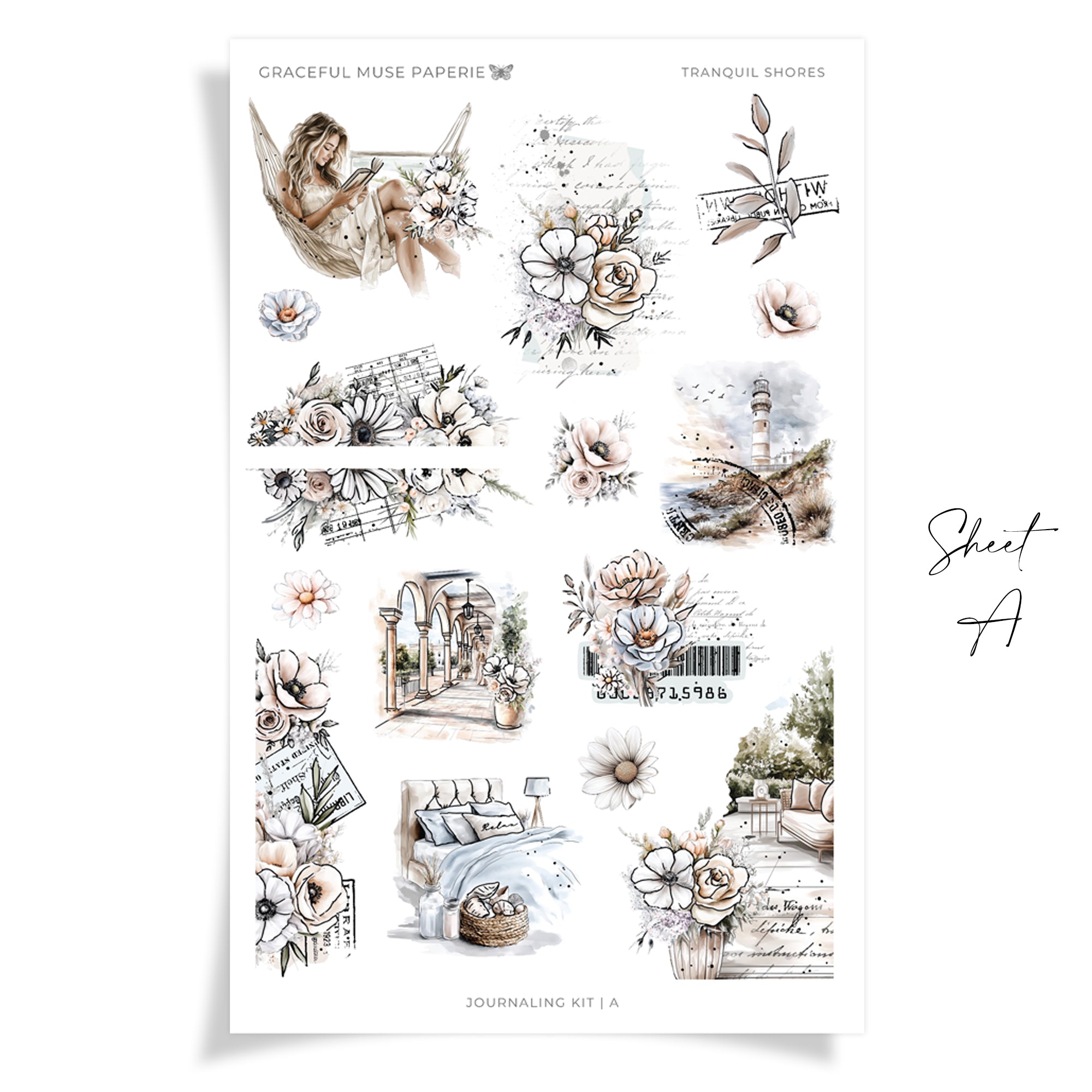Tranquil Shores | Journaling Kit