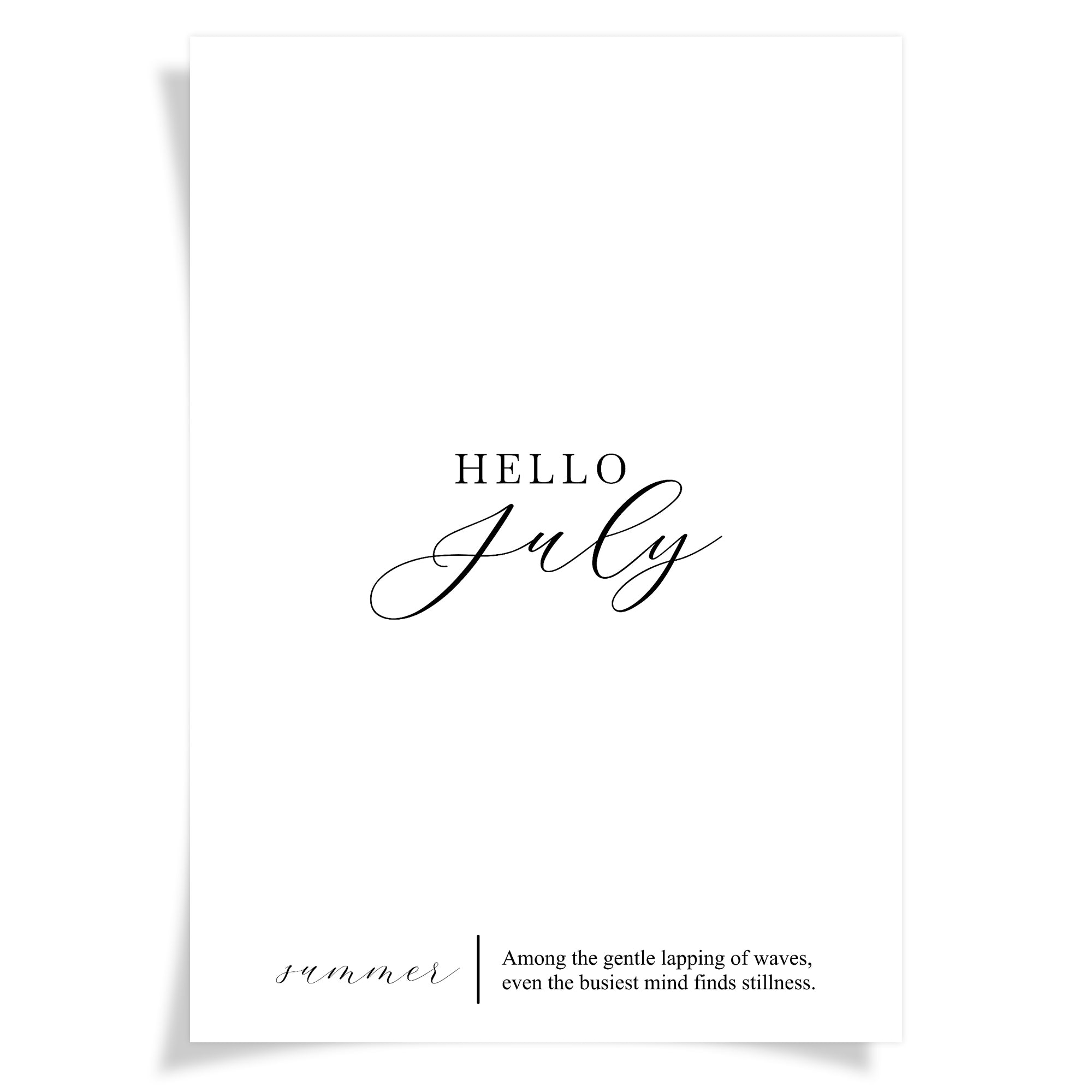 Hello July | Foiled Vellum HALF LETTER