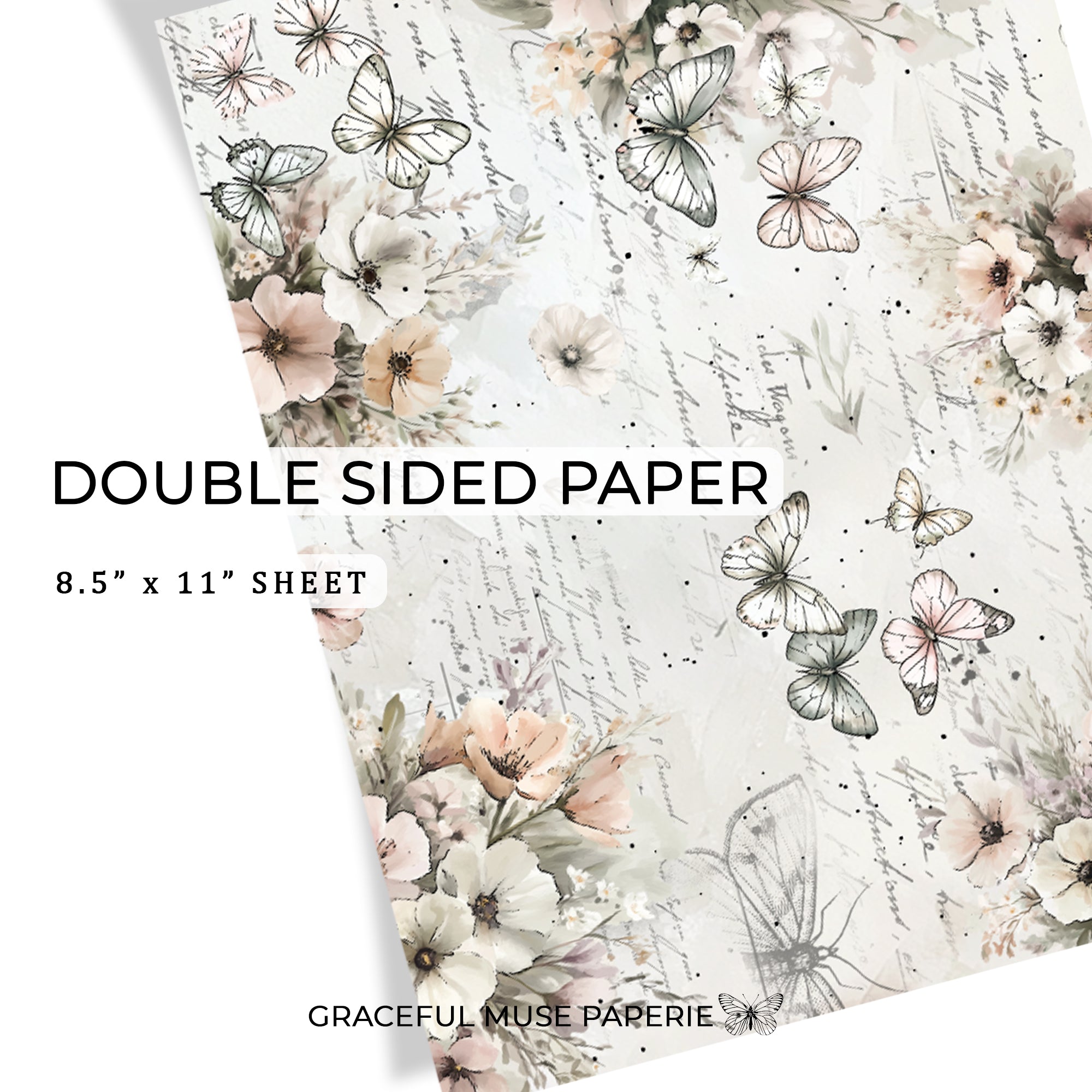 Nach dem Regen - FOLIERTES doppelseitiges Papier