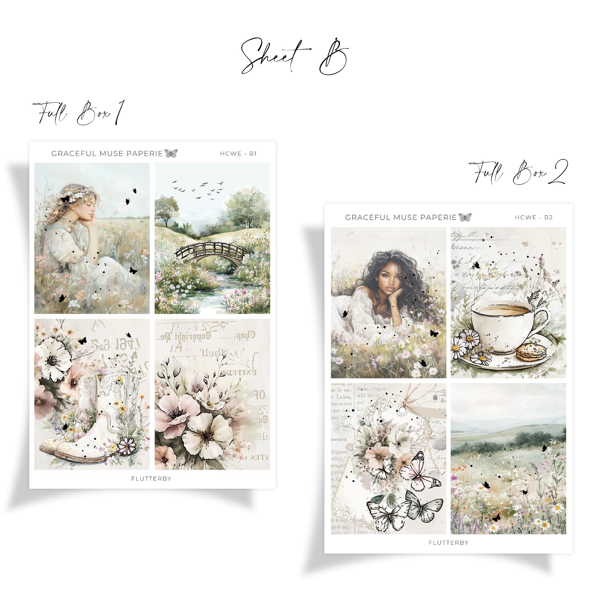 Flutterby | FOILED Hobonichi Cousin Weekly Sticker Kit